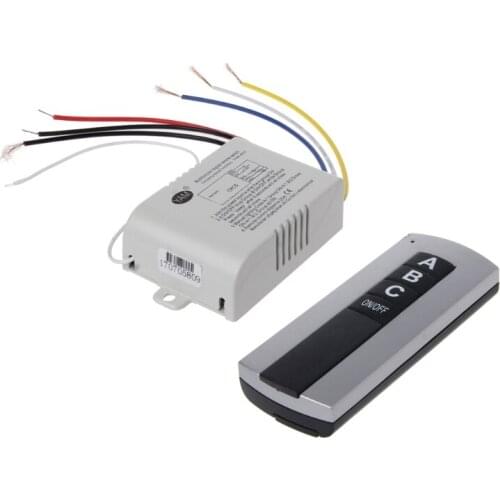 Wireless 3 Channel ON/OFF Lamp Remote Control Switch Receiver Transmitter New