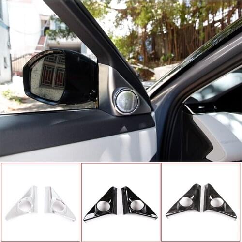 For Land Rover Range Rover Evoque 2020 ABS Glossy Black 2 Pcs Audio Speaker Tweeters Cover Trim Accessories