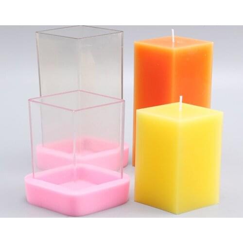 DIY handmade diamond candle molds form rhombus shape candle moulds kaarsen maken diy manual molds for home dec lz29
