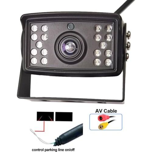 Truck Backup Camera Heavy Duty 18 LED IR Night Vision Waterproof Vehicle Rear View Camera For Truck/Trailer/Pickups/RV