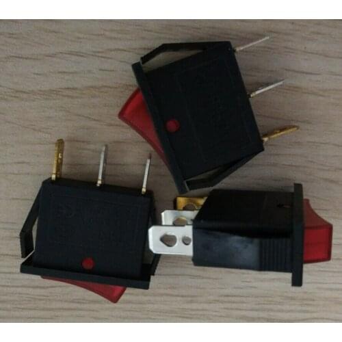 KCD3-102N rocker swtich 15A 250V 3 brass pins with lamp