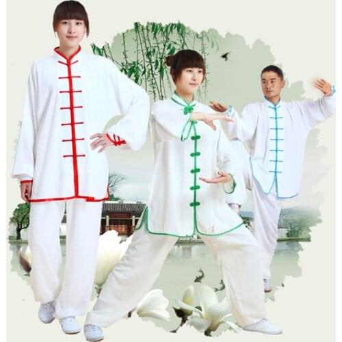 Kung Fu Chinese Suit Tai Chi Clothing Cotton Martial Art Uniform Wushu Taiji Outdoor Walking Morning Sprots Taijiquan Sets