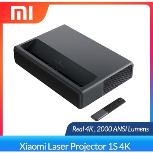 Xiaomi Mijia Laser 1S 4K Projector 2000 ANSI Lumens Projection TV Home Theater ALPD 3.0 Ultrashort Focus Beamer Projector