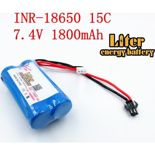 7.4V 1800mah 15c 18650 remote control helicopter power lithium battery 1800Mah rechargeable battery pack