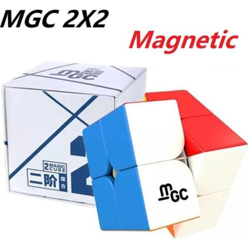 Yongjun YJ MGC 2x2 Magnetic Magic Cube YJ MGC 2x2x2 Speed MGC2 Cubo magico kids neo cube Brain Training Toys Children Kids toy