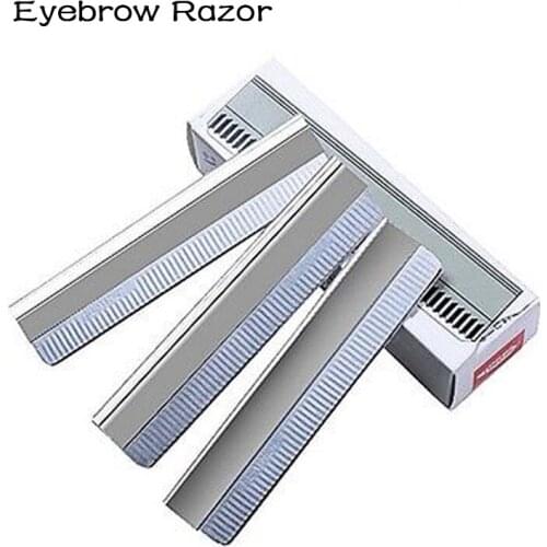 Microblading EYEBROW RAZOR - SPMU Permanent Makeup Stainless Steel - Pack of 100