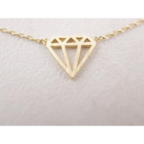 Fashion graphic drawing geometric pattern necklace