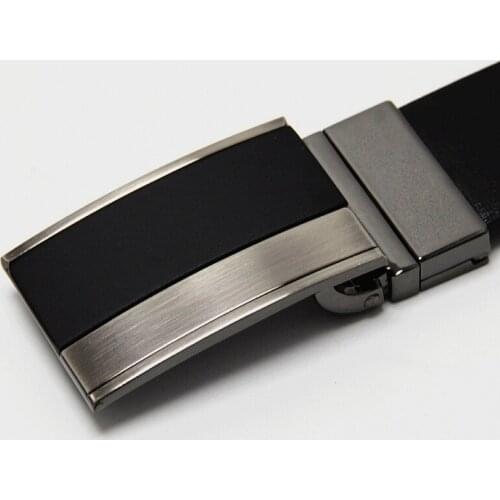 Men Reversible Buckle Belts Mens Leather Handmade Belt Hot Fashion Cowhide Leather Men Belt Black Dark Brown Color