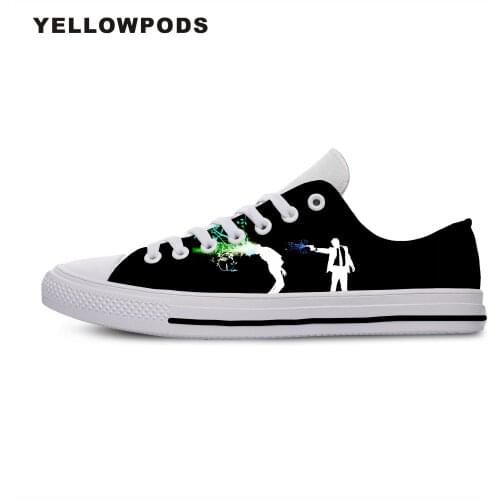 New Canvas Men Casual Shoes Gun Clown Hot Fashion For Men/women High Quality 3D Printing Gun Clown Off White Shoes Man