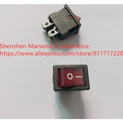 Original New 100% R13 red light power switch rocker switch 6A250V T85/55 4pin 2gear
