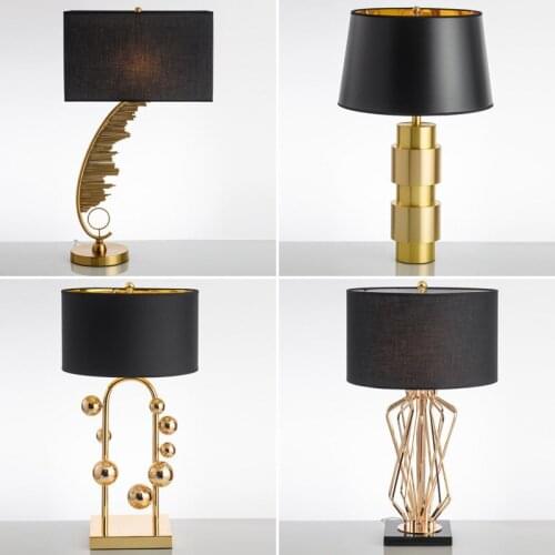 Postmodern bedside lamp Nordic bedroom living room desk lamp light designer example room luxury art desk lamp