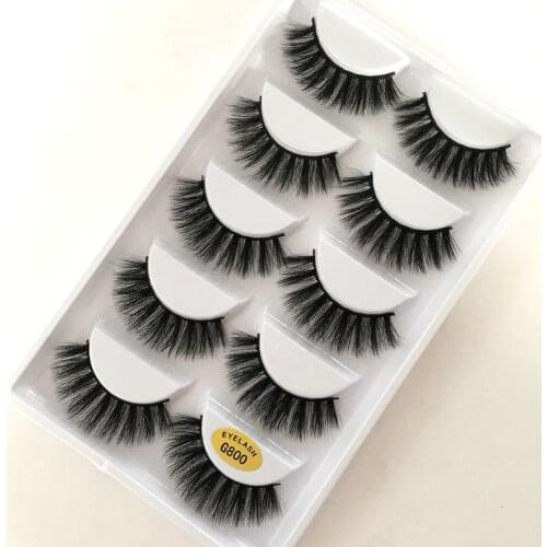 Five Pairs of 3D False Eyelashes G800 Mink Imitation Eyelashes Thick Mink Imitation Eyelashes