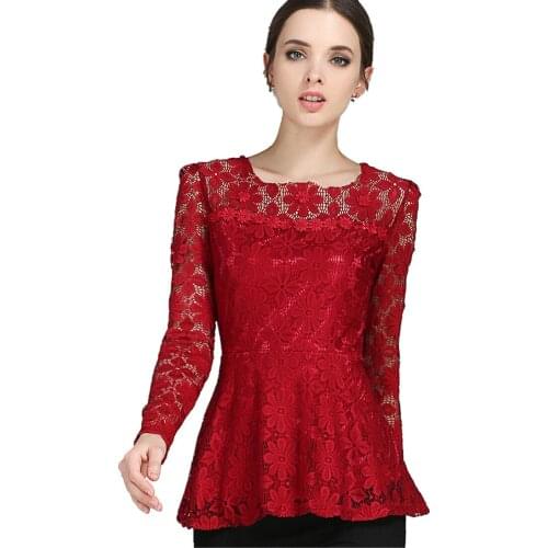 SHSHDHZX Openwork Blouses