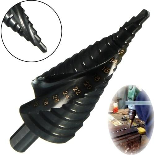 Step Drill Bit 4-12mm 4-20mm 4-32mm HSS Hexagon Power Tools Spiral Grooved Wood Metal Hole Electric Drilling Accessories