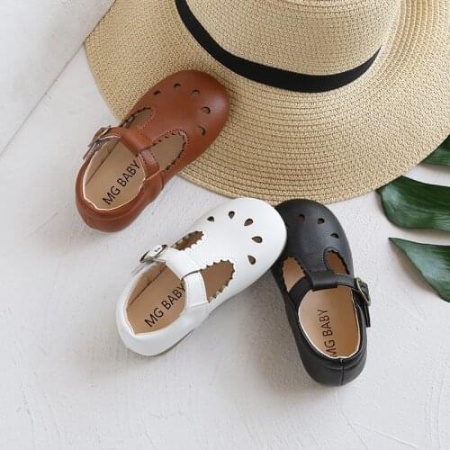 Baby Girl Shoes Leather School Shoes Sandals Toddler Sneaker Mary Jane Kids Dress Shoes Baby Princess Flats Girls Shoes E05283