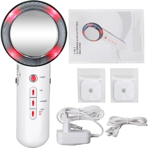 Ultrasonic 3 In 1 Body Massager Galvanic EMS Fat Burner Cellulite Skin Care Infrared Fat Removal Therapy Beauty Slimming Devic