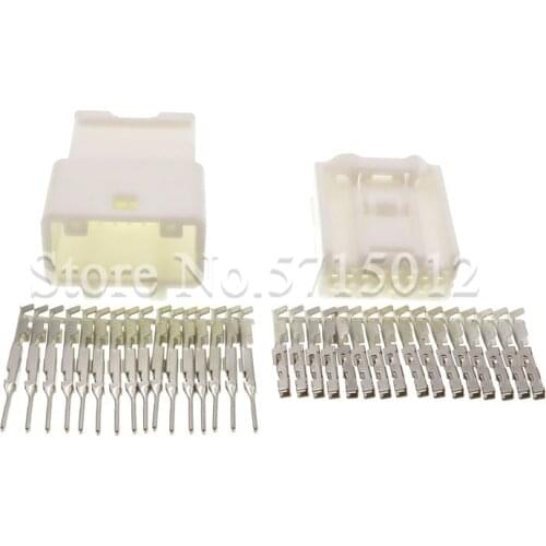 16 Hole 0.7mm Automotive Modified Plug Female Male Wiring Harness Socket For Nissan