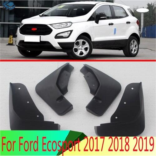 ABS Mudflaps Mud Flaps Front Rear Mudguards Fender For Ford Ecosport 2017 2018 2019 Splash Guards Parts Accessories