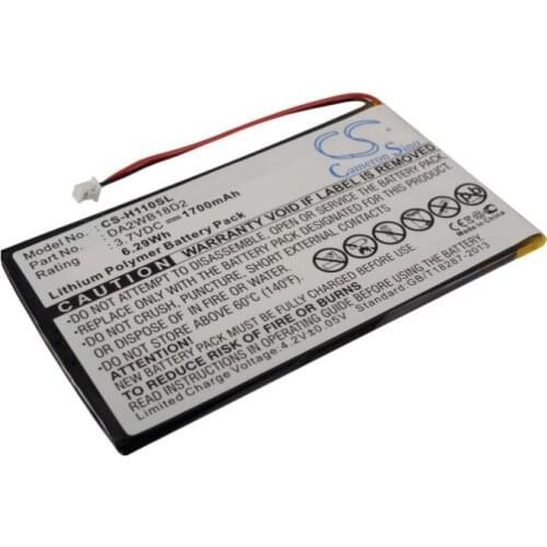 Cameron Sino 1700mAh battery for IRIVER H110 H120 H140 H320 H340 MP3 Playmer DA2WB18D2 MP3, MP4, PMP Battery