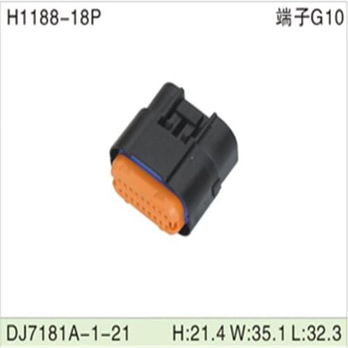 Free shipping 200pcs DJ7181A-1-21 18Pin 1mm AMP Car Electrical Wire Connectors for VW,BMW,Audi,Toyota,NISSAN AND other