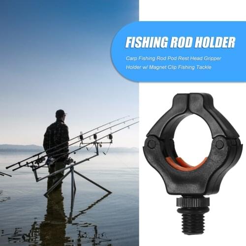 Carp Fishing Rod Pod Rest Head Gripper Holder Magnet Clip Fishing Rubber Butt Tackle Tool Accessories