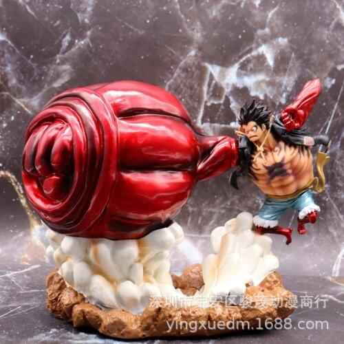 Anime One Piece Gear 4 Luffy Action Figure Monkey D Luffy Gear Four PVC Collectible Model Toy Figurine Doll 20cm