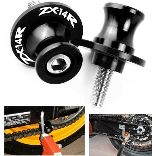 M10 Motorcycle Swingarm Slider Spools M6 Stand Cover Screws For KAWASAKI NINJA ZX14R ZX-14R ZX 14R ZZR1400 ZX1400 GTR1400
