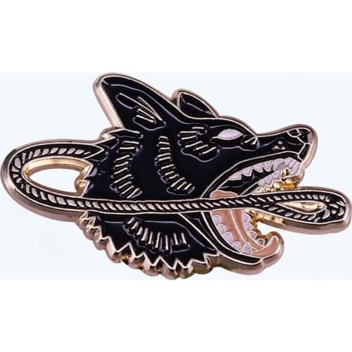 Custom Mobius Psychedelic Hound for Men And Women Backpack Retro Pin Brooch Can be Customized with Your Logo
