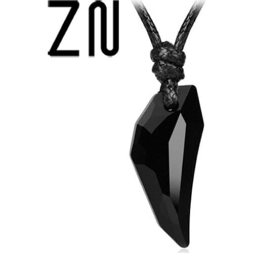 ZN 2020 New Spike Crystal Couple Pendant Necklace Female Men Short Clavicle Korean Version of Fashion Jewelry