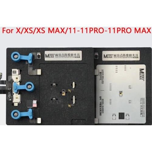 Dot Matrix Repair Fixture Phone for X XS XSMAX 11 11pro MAX Face ID Repair Holder Front Camera BGA Reballing Stencil