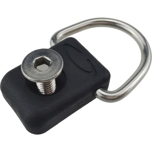 Kayak Fishing Rigging D with M6 Screw for Black Canoe Bungee Kit