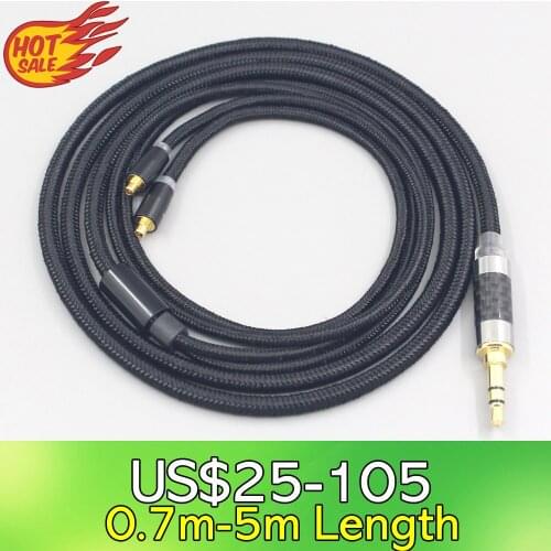 2.5mm 4.4mm Super Soft Headphone Nylon OFC Cable For Dunu T5 Titan 3 T3 (Increase Length MMCX) Earphone LN007517