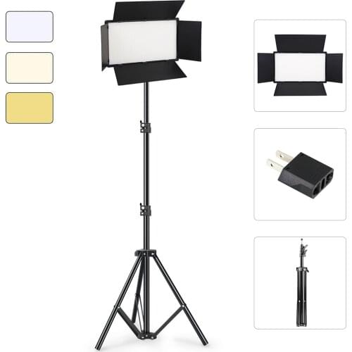 LED Video Light Panel Photo Studio Fill Lamp Panel 1120 LED Beads EU US Plug Photography lighting For Video Filming Live Stream