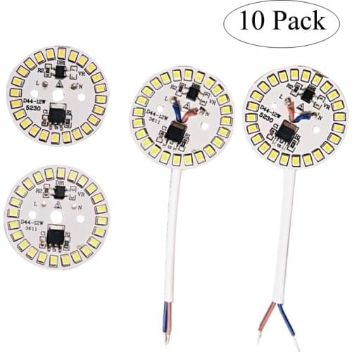 10pcs led pcb SMD2835 3w 5w 7w 9w 12w 15w integrated ic driver, Led beads smart IC SMD, Led Light Source For LED Bulb AC220V