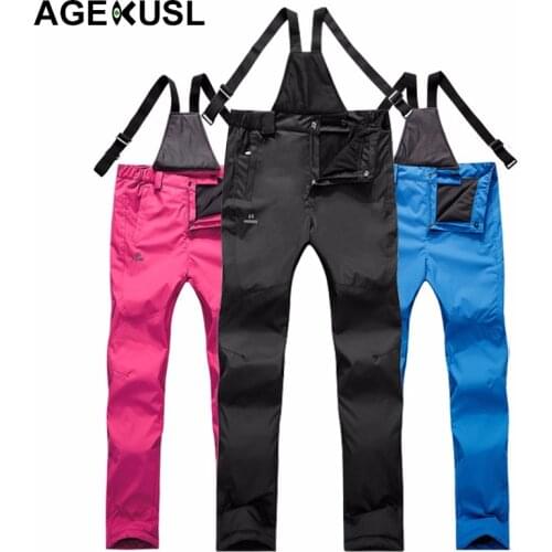 TWTOPSE Men Women Skiing Snowboarding Bibs Pants Waterproof Windproof Thermal Sports Trousers Winter Snow Hiking Ski Skate Pants