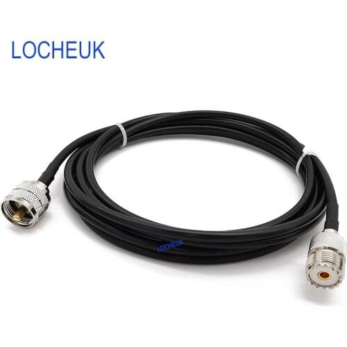 RF Coax LMR200 Cable UHF PL-259 Male Plug to UHF SO-239 Female Jack Connector Extension Antenna Pigtail Wire 0.5/1/2/3/5/8/10m