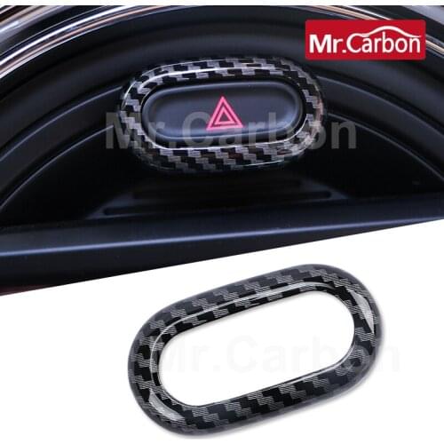 Interior Central Control Screen Security Alarm Light Button Decoration Cover Radio Knob Shell For BMW MINI F54 F55 F56 F57 F60