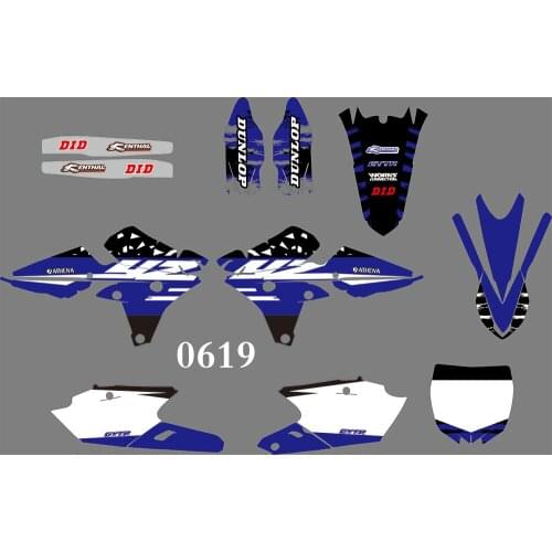 0619 Motorcycle Team Graphic & Backgrounds Decal Stiker Kits for YAMAHA YZ250F YZ450F 2014 2015 2016 2017