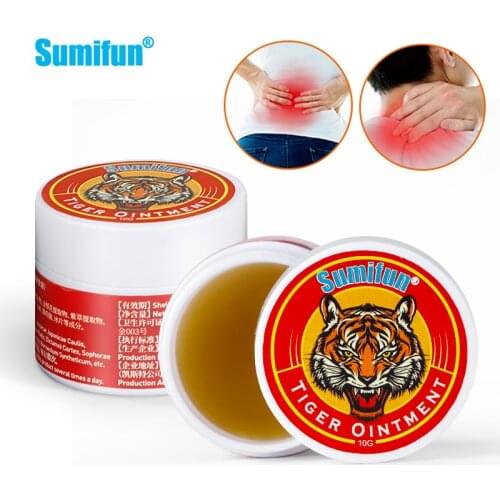 1pcs 10g Tiger Balm Cooling Ointment for Rheumatoid Arthritis Joint Pain Headache Stomachache Dizziness Stuffy Essential Oil