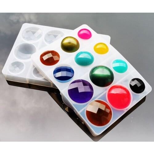 1PC Big hemisphere Pendant Craft DIY Transparent UV Resin epoxy Silicone Combination Molds for DIY Making Finding Accessories