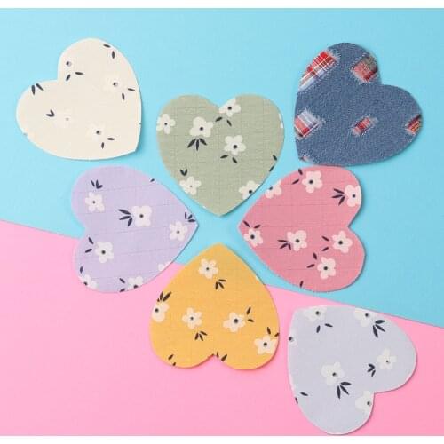 10pcs/Love suit Sewing Repair Elbow Knee Patches On flowers Patch For Clothing Stripes Stickers Embroidered Badge Jeans Clother