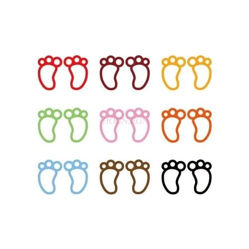 2pcs Cartoon Footprints Ankles Wall Stickers Animal Footprints Footprints Stickers Kindergarten Classroom Stickers 2021