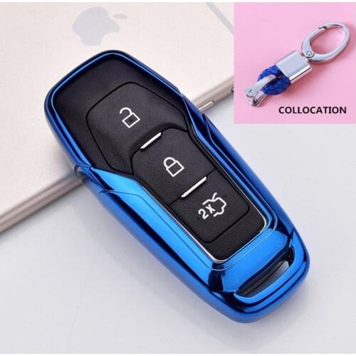 2019 Soft TPU Key Cover Case For Ford Fusion Mondeo Mustang F-150 Explorer Edge 2015 2016 2017 2018 Car Styling Key Protection