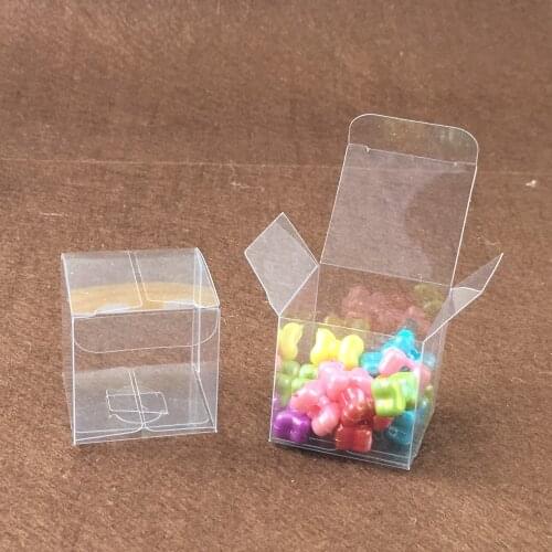 30pcs 4*4*3cm clear plastic pvc box packing boxes for gifts/chocolate/candy/cosmetic/crafts square transparent pvc Box
