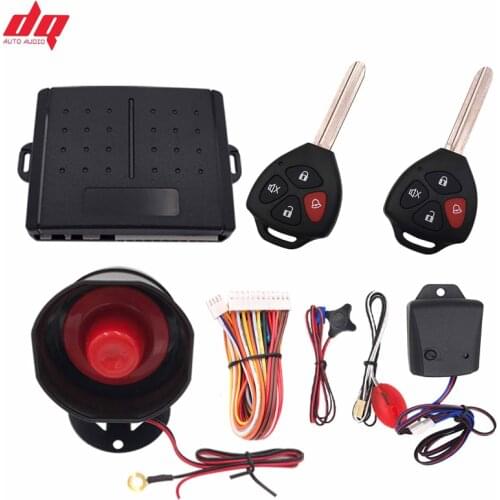 Car Style Alarm System 12+4 Auto Door Remote Central Control Lock Locking Entry System with Alarm Speaker Indictor for Toyota