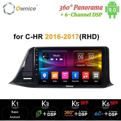 Ownice Car dvd 4G 64G Car Android 10 Radio Audio GPS Player Navi Stereo Multimedia 4G LTE for Toyota C-HR C HR CHR 2016 2017