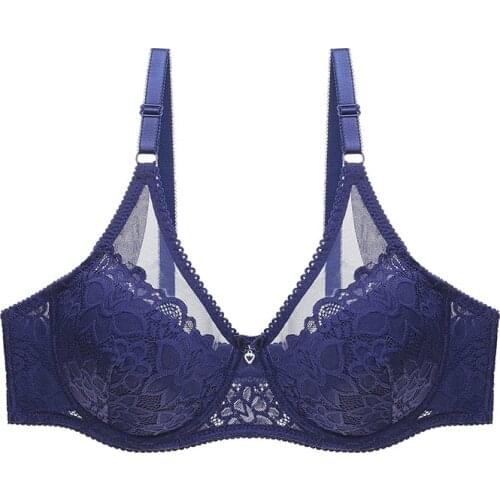 Sexy Ultra Thin Bra Half Hollow Lingerie Push-Up Underwear Plus Size Lenceria Shaping Bralette Seamless нижнее белье женское