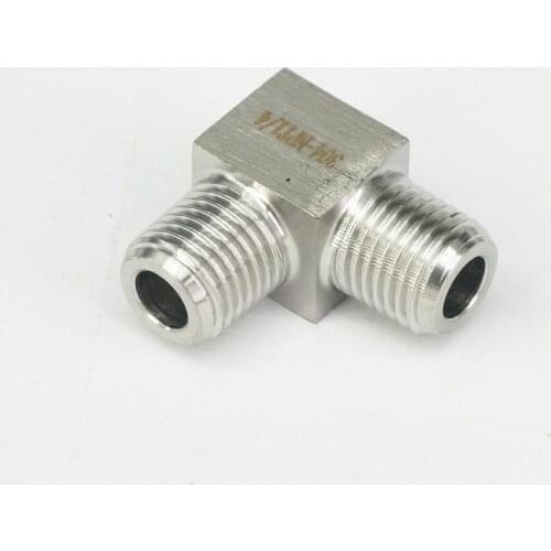Pressure 200 Bar 1/4" NPT Male Elbow 304 Stainless Steel Pipe Fitting Water Gas Oil