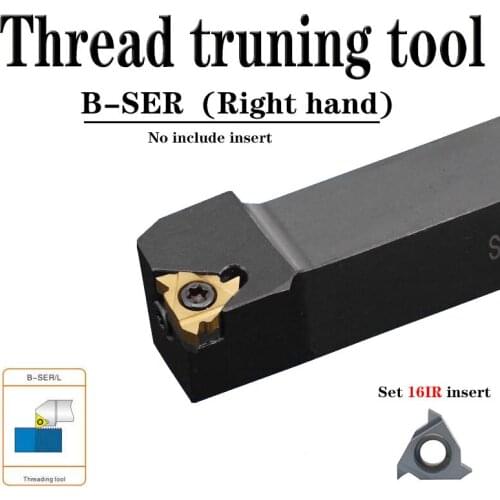 BSER1616H16 B-SER2020K16 B-SER2525M16 Thread Turning Tool Holder Tool Holder Boring needs setting 16IR inserts