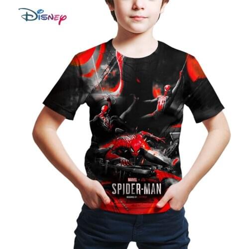 Boy Girl Kids 2021 New Spider Fashion Boys girls Children 3D Printed T Shirt Summer Short Sleeve Casual Cool Tops Tee